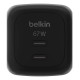 BELKIN - Belkin WCH020kqBK Universal Negro Corriente alterna Carga rápida Interior - wch020kqbk